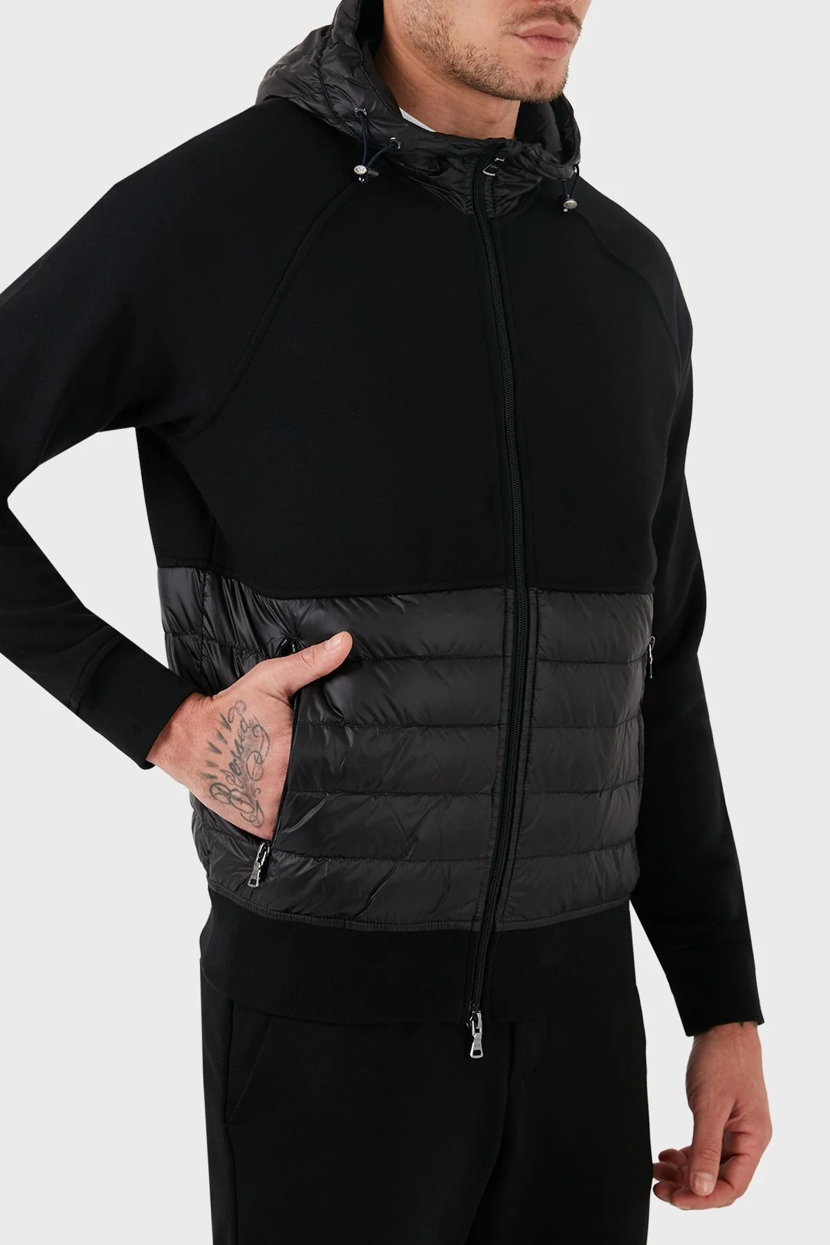 Paul & Shark Kapüşonlu Fermuarlı Regular Fit Pamuklu Erkek Sweat 13311833 011 SİYAH - 5