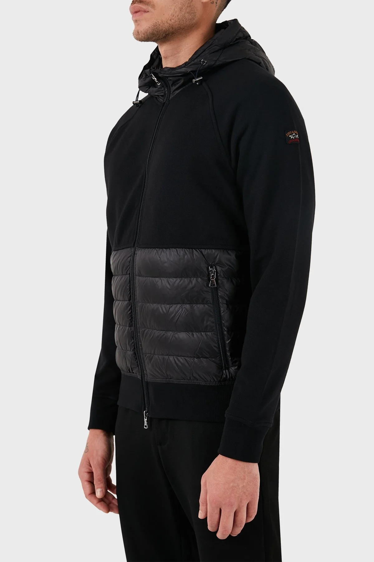 Paul & Shark Kapüşonlu Fermuarlı Regular Fit Pamuklu Erkek Sweat 13311833 011 SİYAH - 7