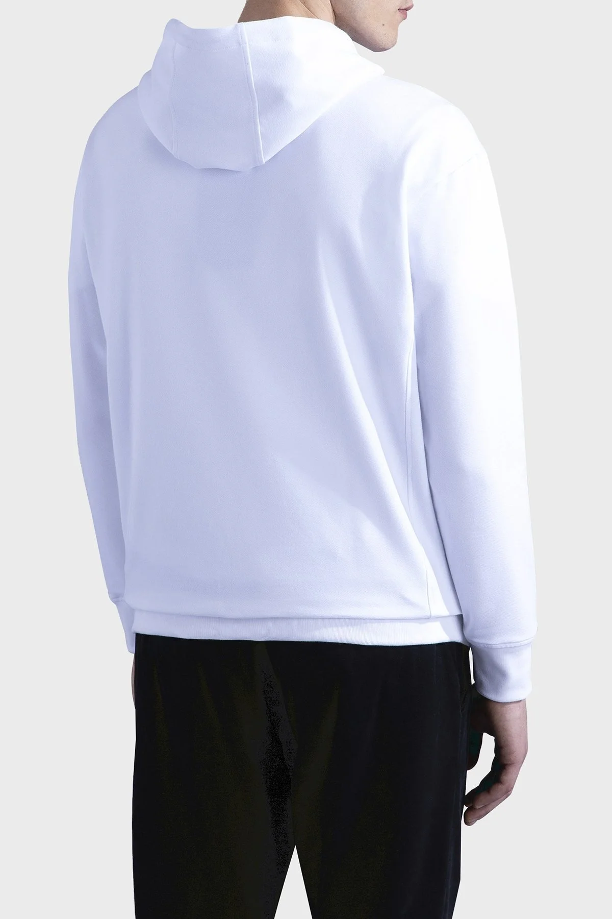 Paul & Shark Kapüşonlu Pamuk Karışımlı Regular Fit Erkek Sweat 13311882 010 BEYAZ - 10