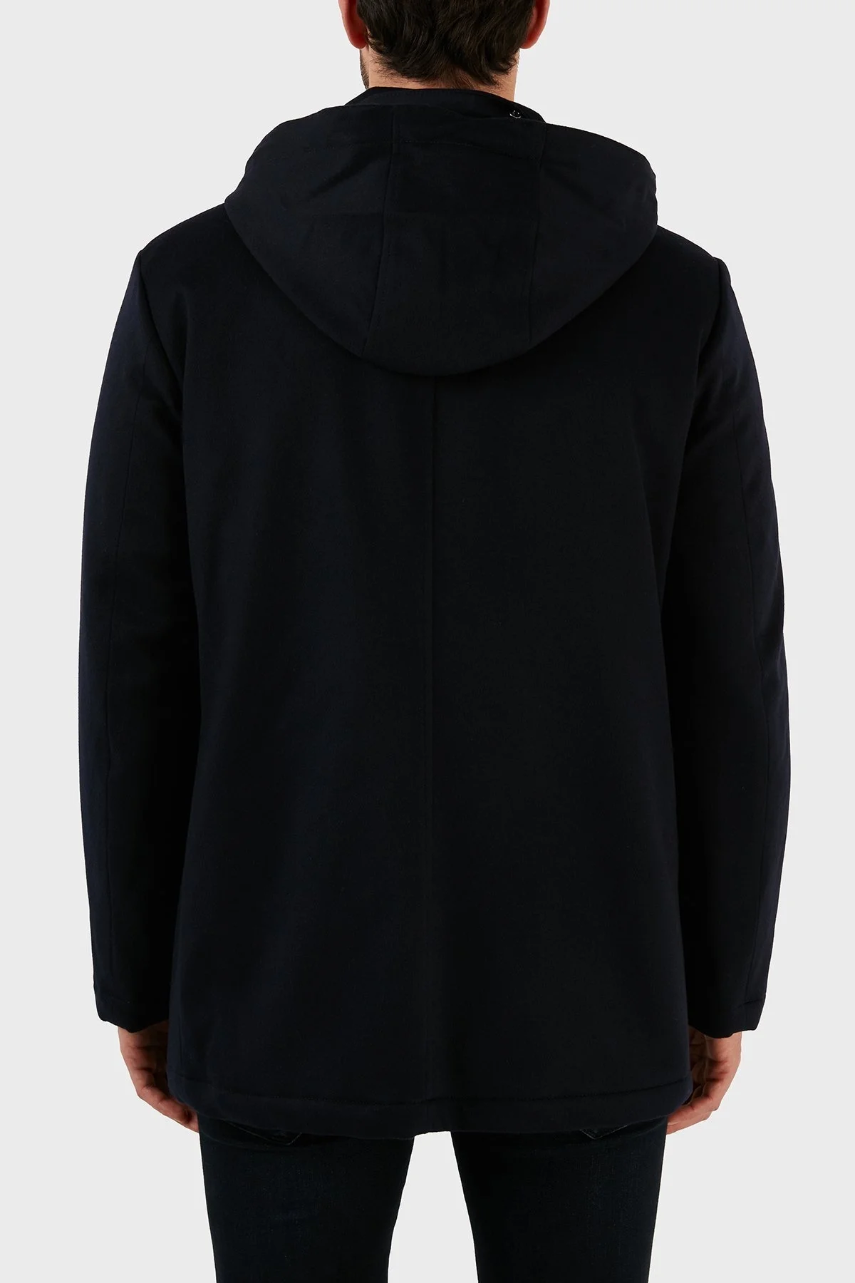 Paul & Shark Kaşmir Karışımlı Regular Fit Çıkarılabilir Kapüşonlu Erkek Kaban 12312406 050 LACİVERT - 6