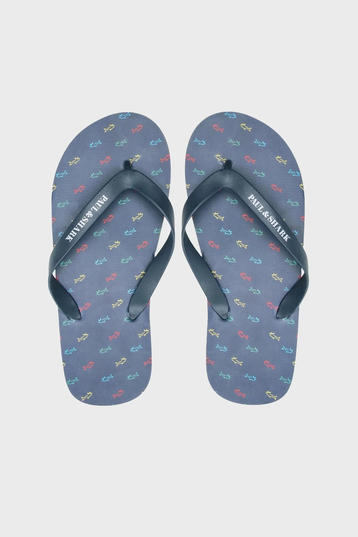 Paul & Shark Logo Baskılı Parmak Arası Erkek Terlik 22418033 013 LACİVERT - 4