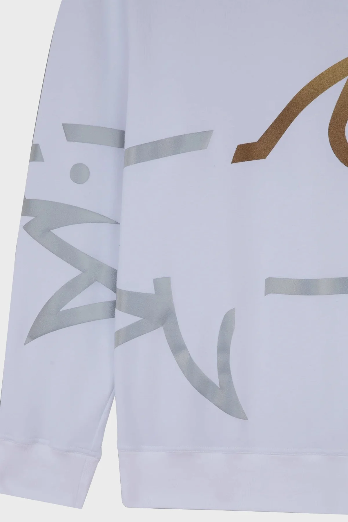 Paul & Shark Logo Baskılı Streç Pamuklu Regular Fit Bisiklet Yaka Erkek Sweat 24411881 010 BEYAZ - 5
