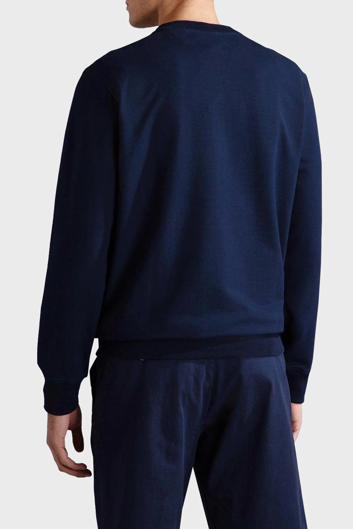 Paul & Shark Logo Baskılı Streç Pamuklu Regular Fit Bisiklet Yaka Erkek Sweat 24411881 013 LACİVERT - 3