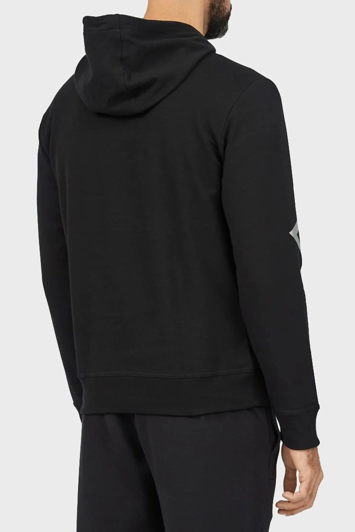 Paul & Shark Logo Baskılı Streç Pamuklu Regular Fit Kapüşonlu Erkek Sweat 24411882 011 SİYAH - 3