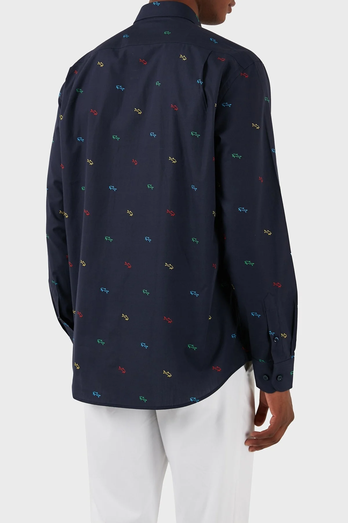 Paul & Shark Logolu % 100 Pamuk Erkek Gömlek 23413288J 102 LACİVERT - 2