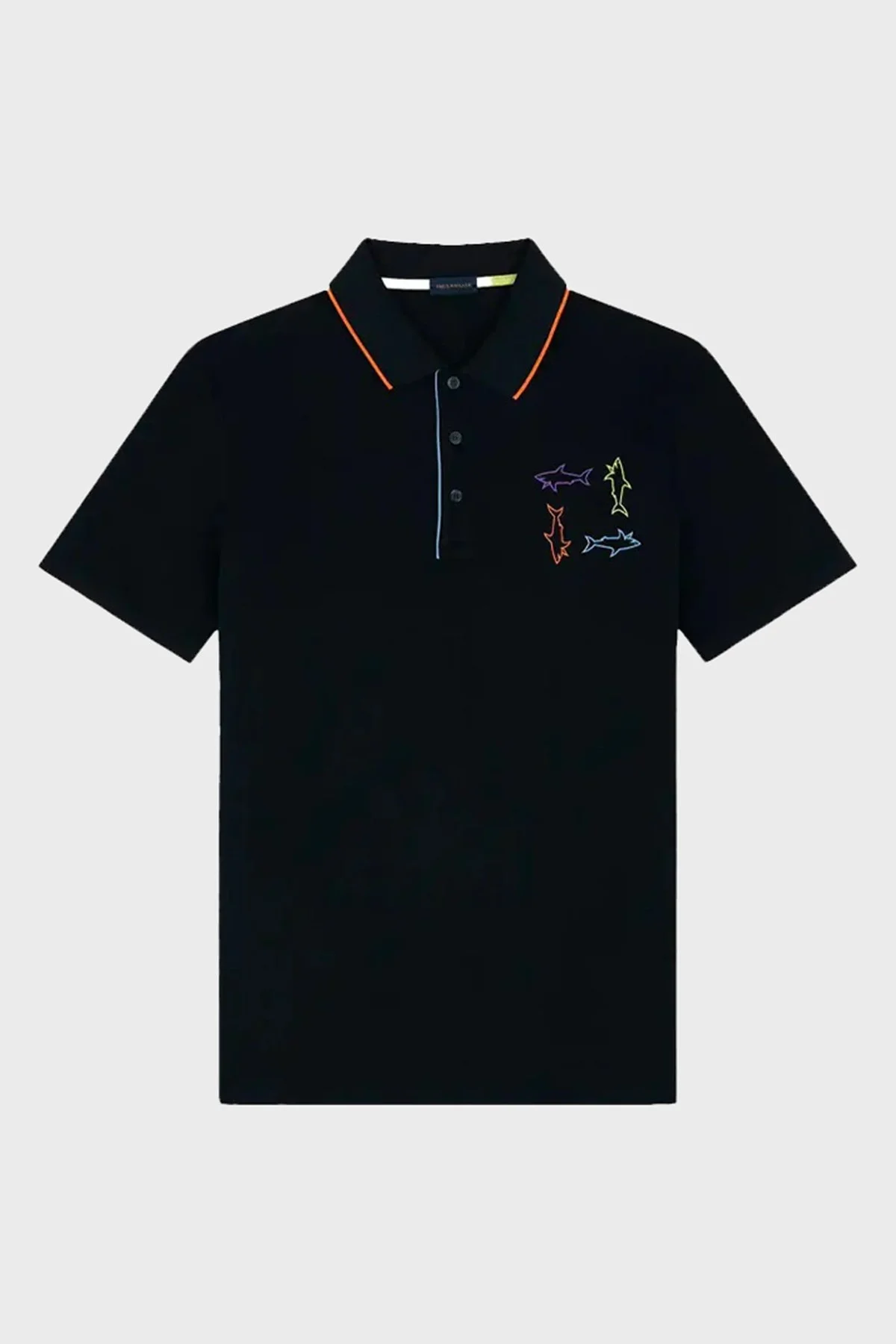 Paul & Shark Logolu % 100 Pamuk Regular Fit Düğmeli Erkek Polo Yaka T Shirt 24411332 013 LACİVERT - 6