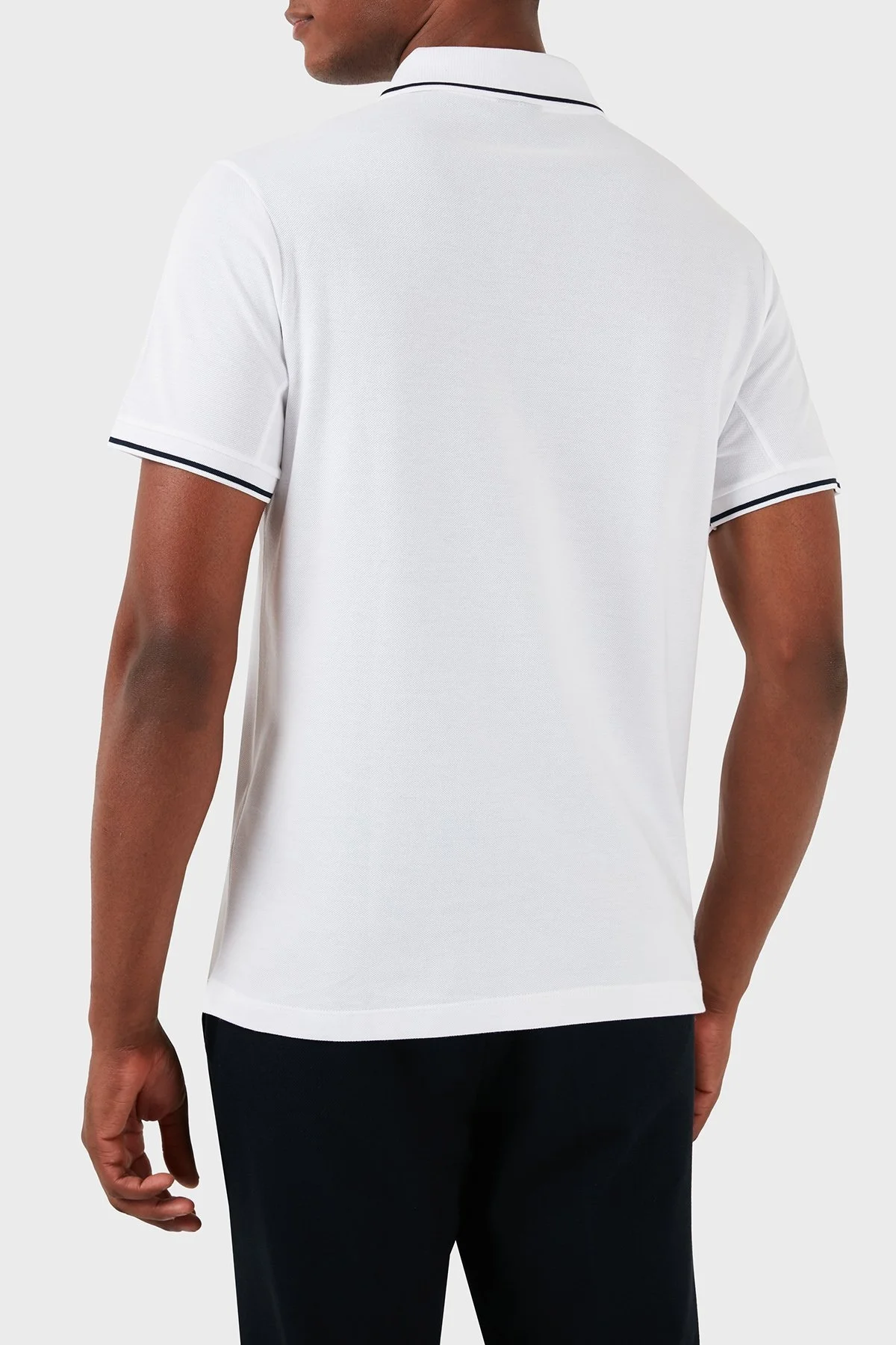 Paul & Shark Logolu % 100 Pamuk Regular Fit Erkek Polo Yaka T Shirt 22411287 010 BEYAZ - 2