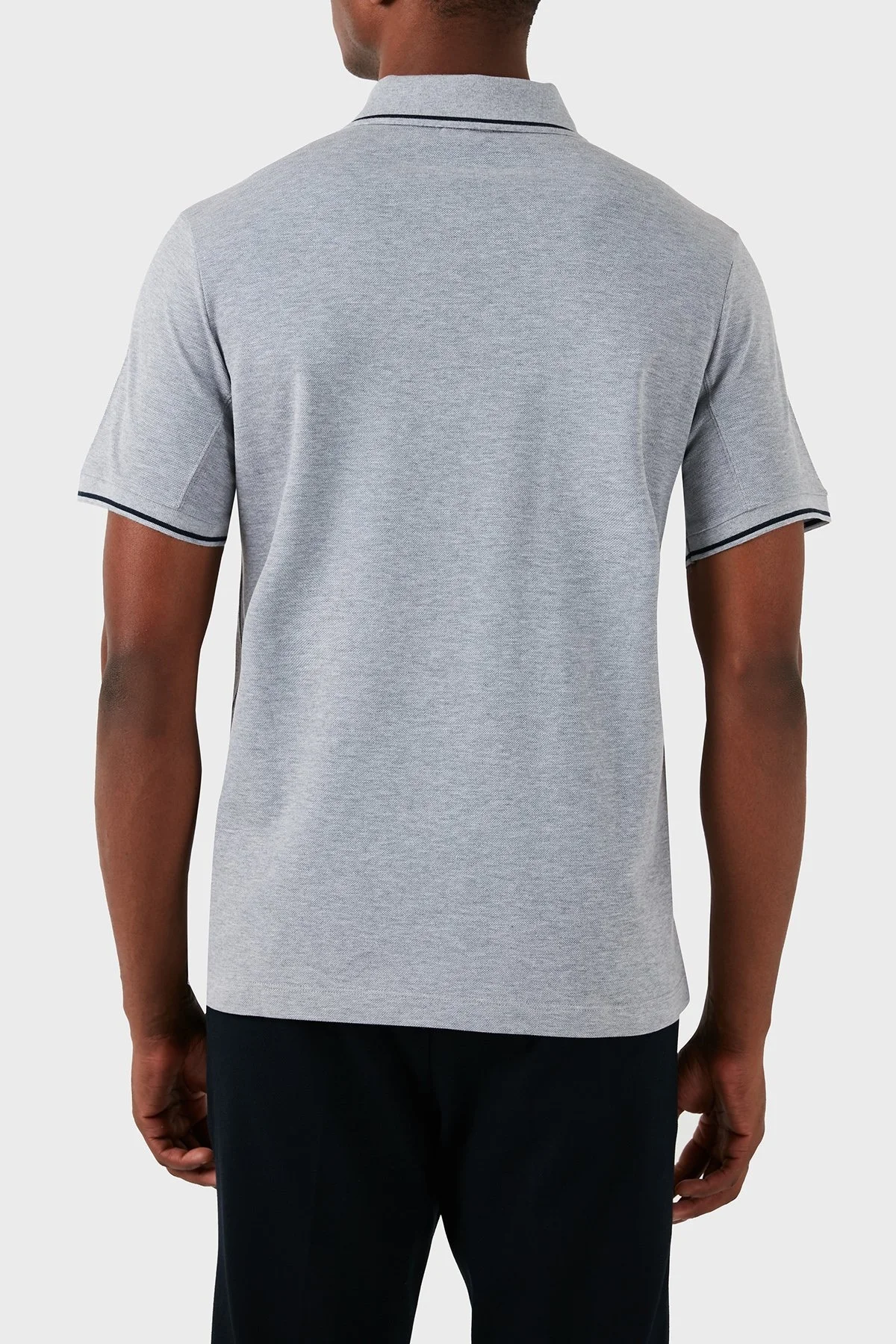 Paul & Shark Logolu % 100 Pamuk Regular Fit Erkek Polo Yaka T Shirt 22411287 930 GRİ - 2