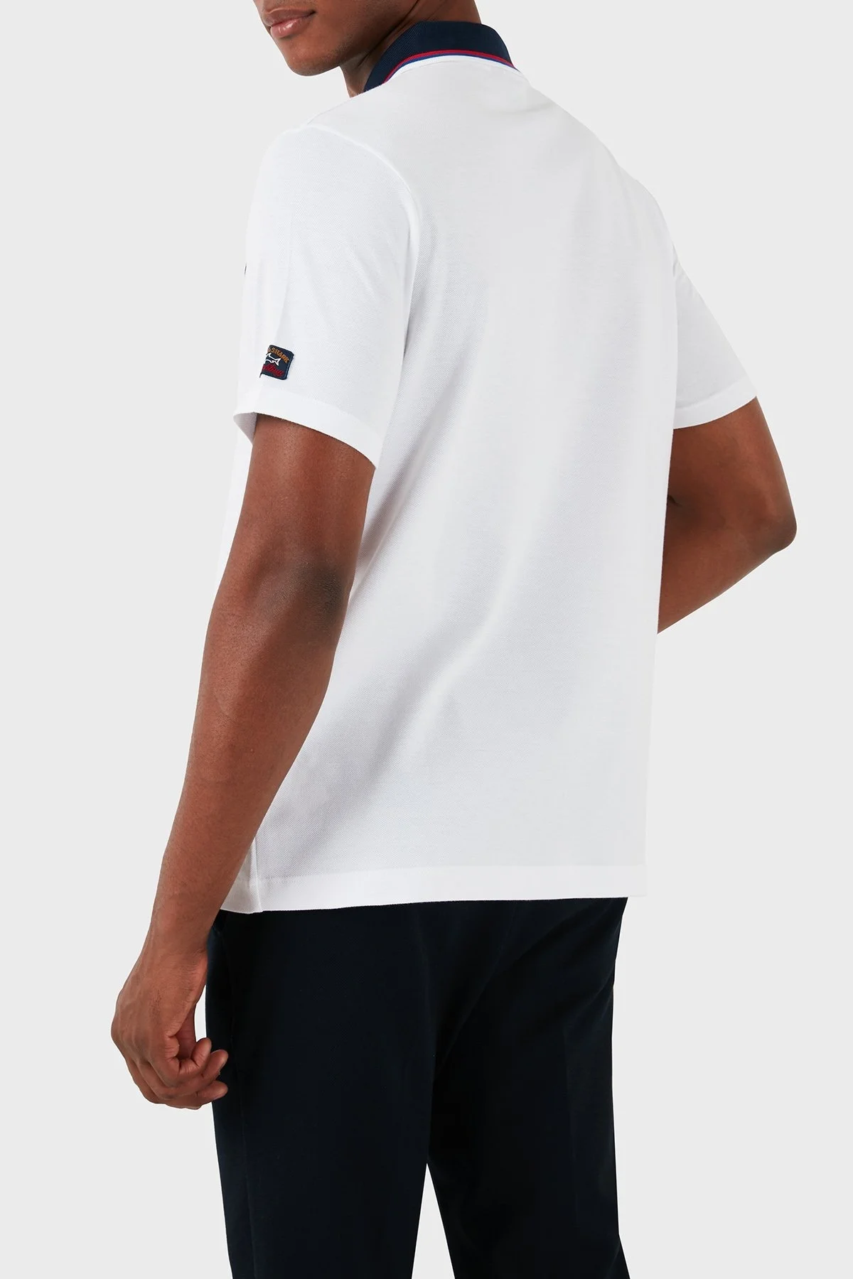 Paul & Shark Logolu % 100 Pamuk Regular Fit Erkek Polo Yaka T Shirt 23411203 010 BEYAZ - 2