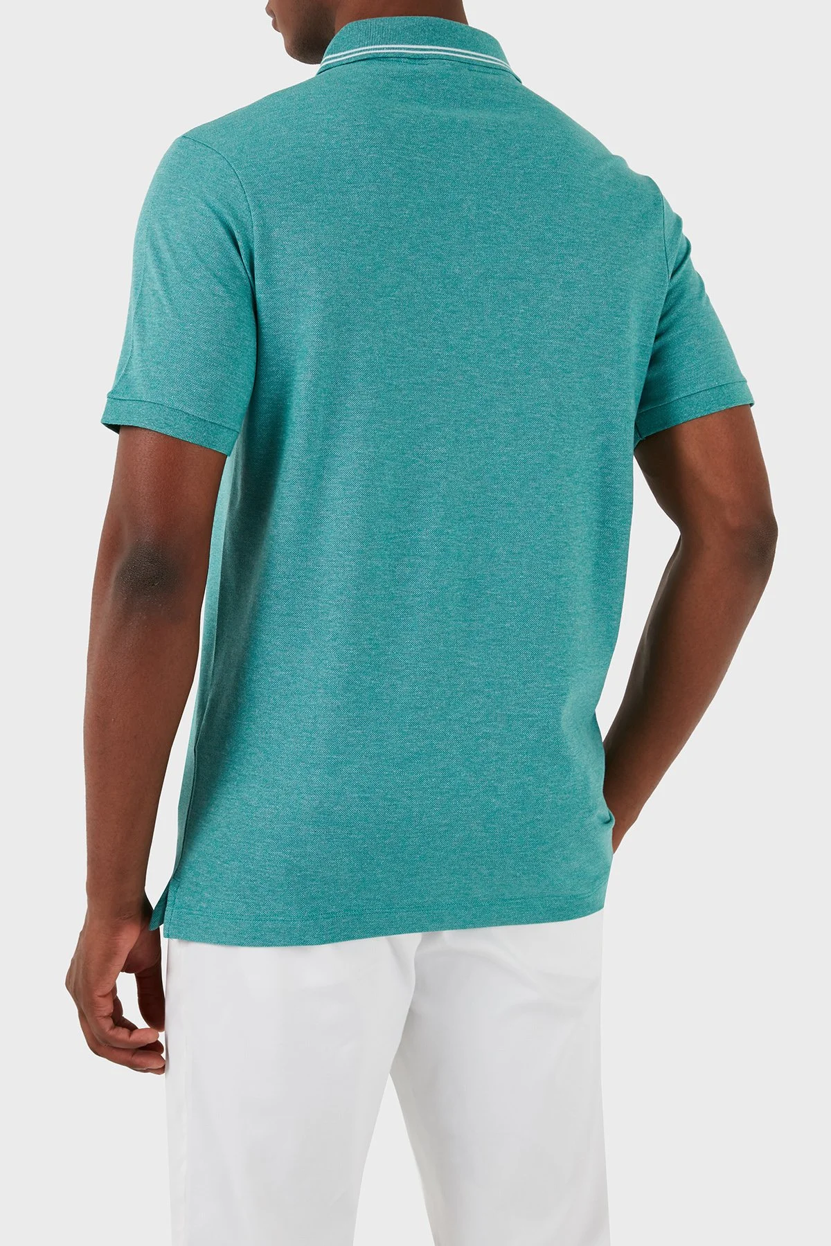 Paul & Shark Logolu % 100 Pamuk Regular Fit Erkek Polo Yaka T Shirt 23411248 172 YEŞİL - 3