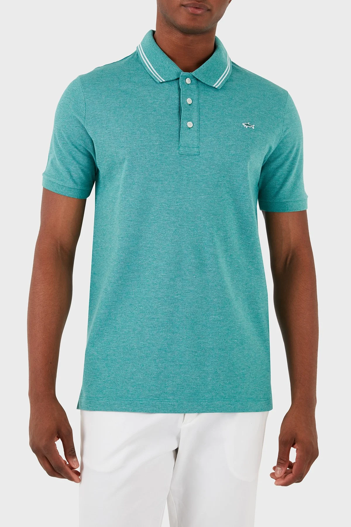 Paul & Shark Logolu % 100 Pamuk Regular Fit Erkek Polo Yaka T Shirt 23411248 172 YEŞİL - 6