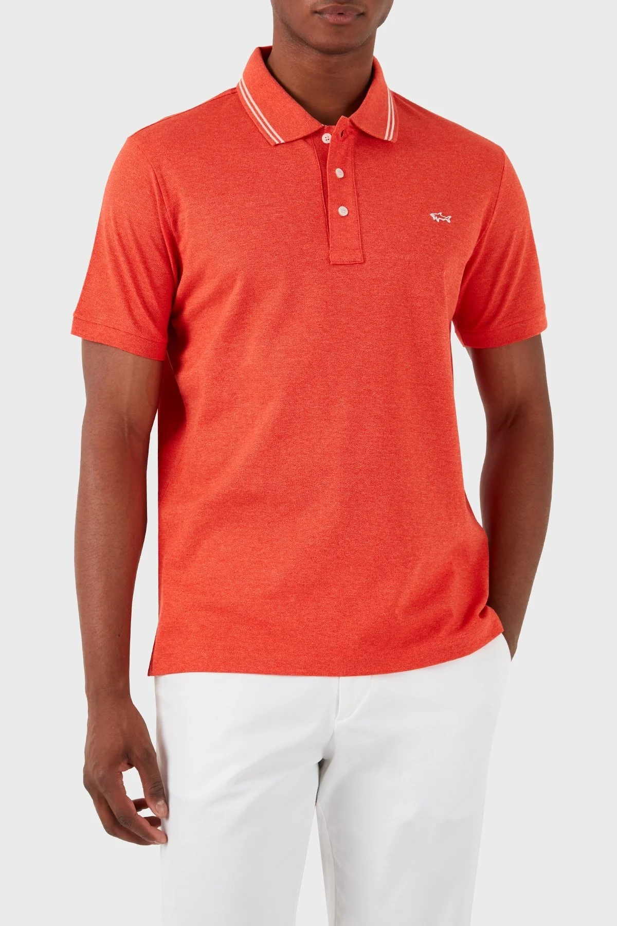Paul & Shark Logolu % 100 Pamuk Regular Fit Erkek Polo Yaka T Shirt 23411248 277 TURUNCU - 1