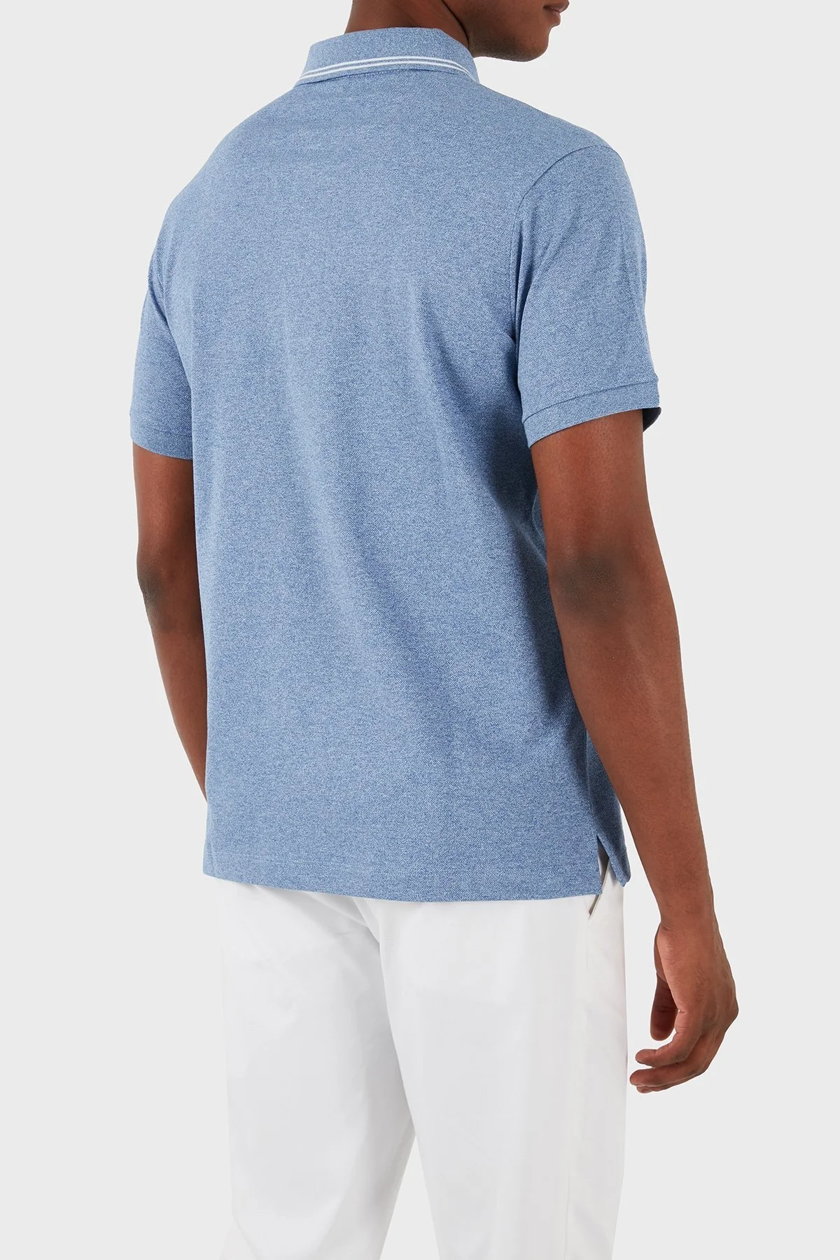 Paul & Shark Logolu % 100 Pamuk Regular Fit Erkek Polo Yaka T Shirt 23411248 363 MAVİ - 3