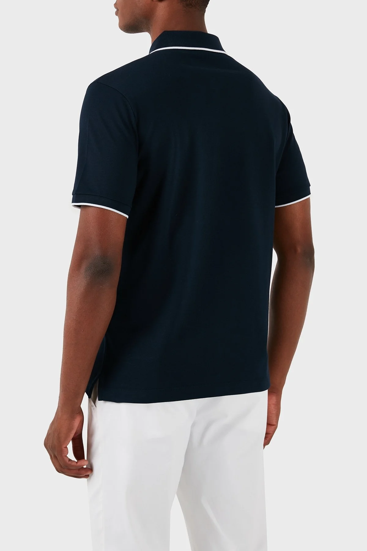 Paul & Shark Logolu % 100 Pamuk Regular Fit Erkek Polo Yaka T Shirt 23411266 013 LACİVERT - 3