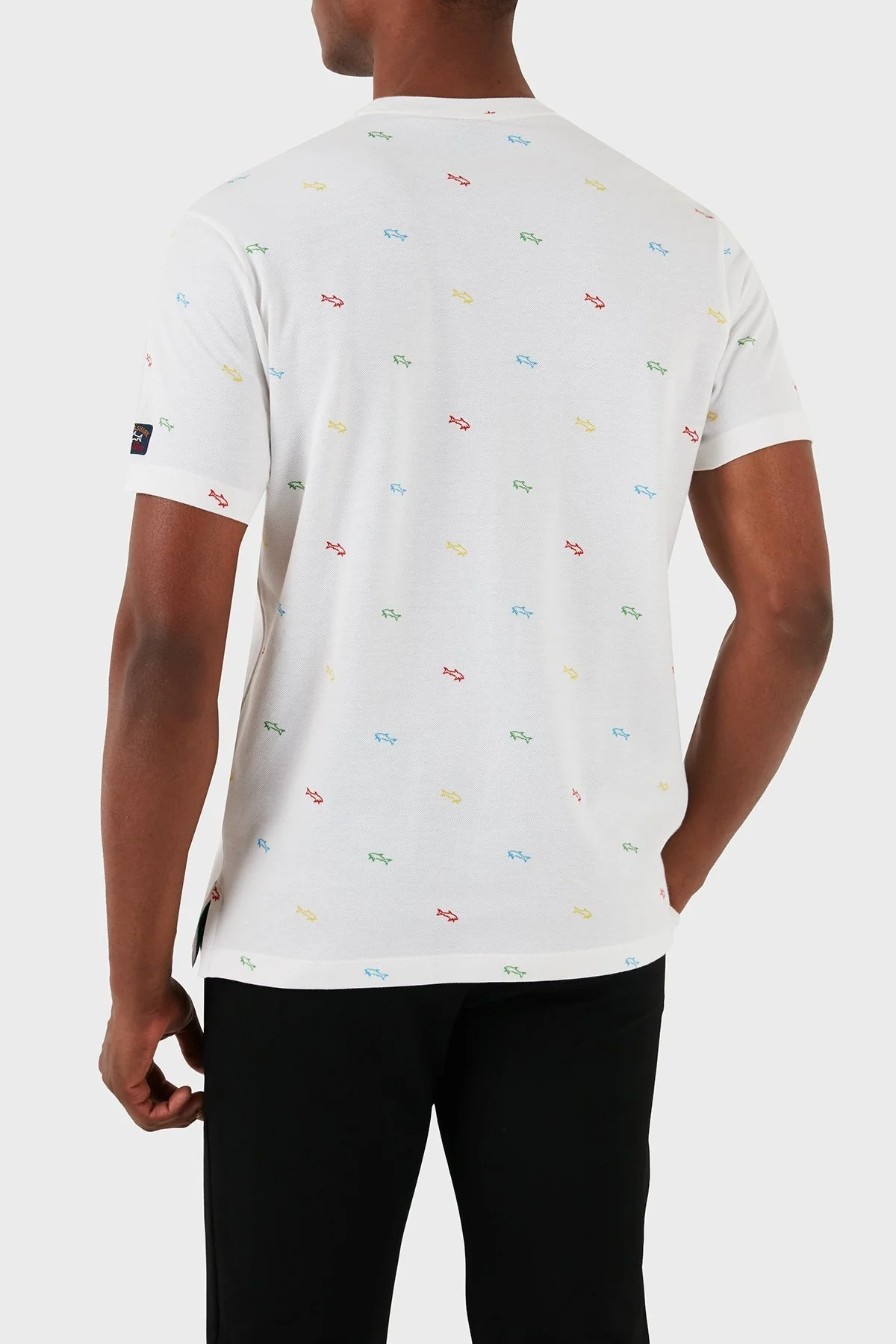 Paul & Shark Logolu Bisiklet Yaka % 100 Pamuk Regular Fit Erkek T Shirt 23411100 004 BEYAZ - 2