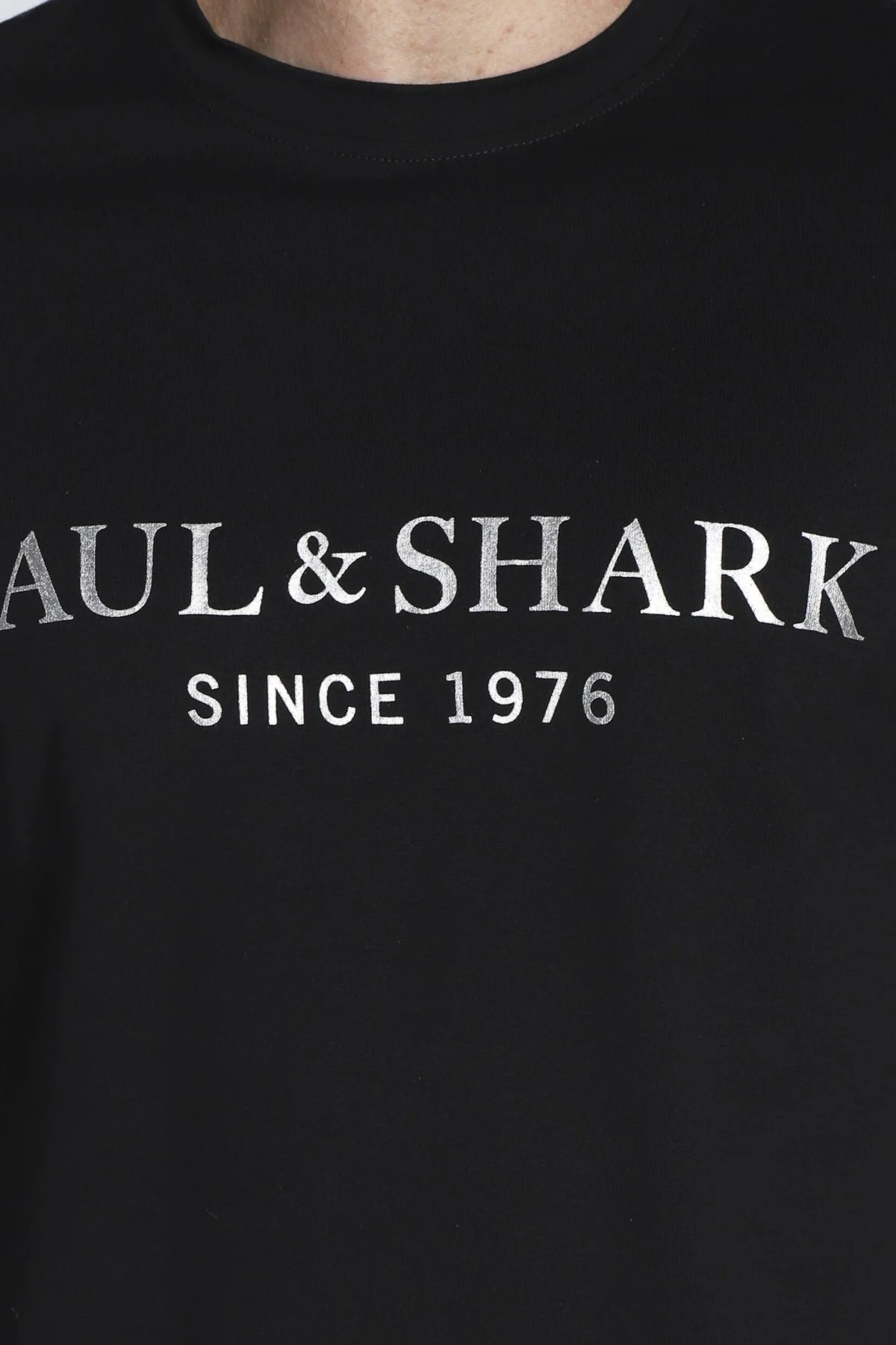 Paul & Shark Logolu Bisiklet Yaka Pamuklu Regular Fit Erkek T Shirt 11311631 011 SİYAH - 6