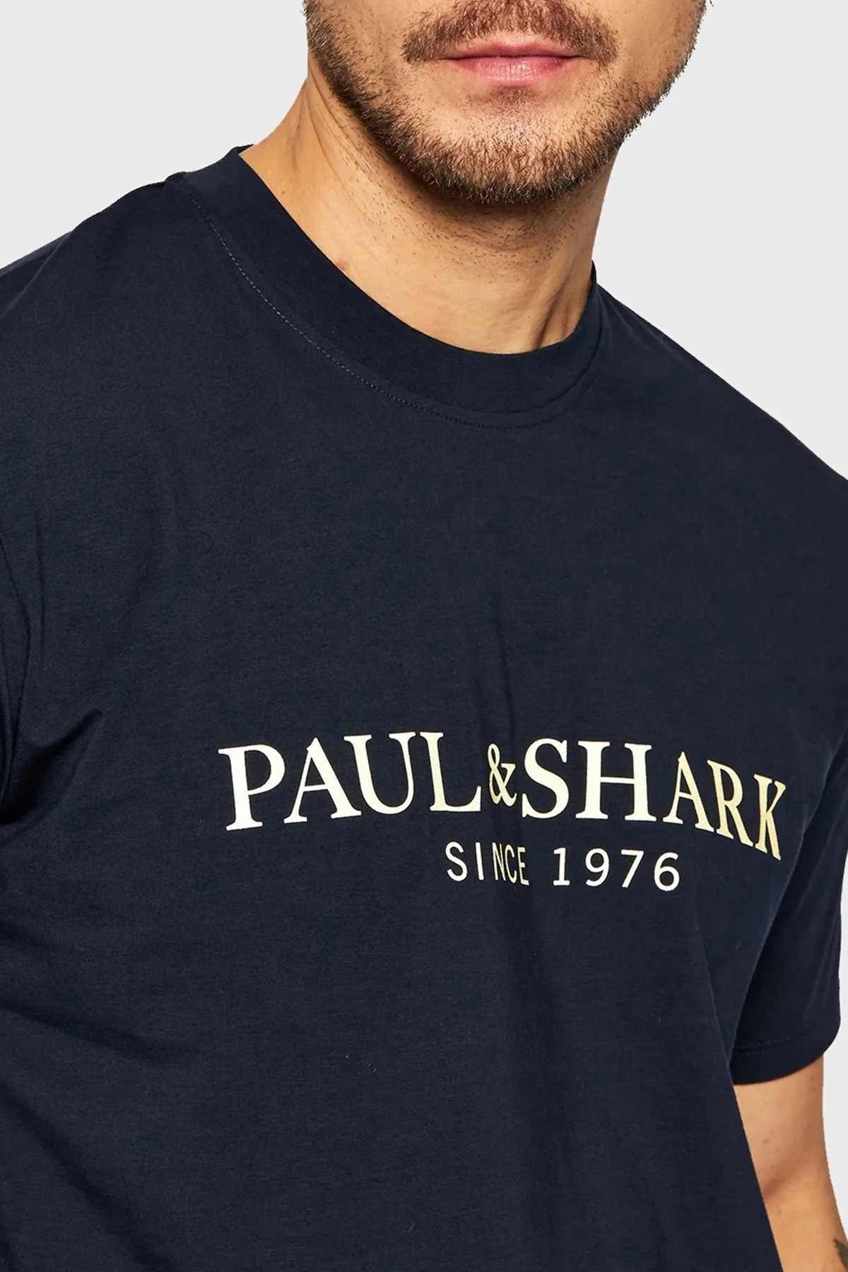 Paul & Shark Logolu Bisiklet Yaka Pamuklu Regular Fit Erkek T Shirt 11311631 130 LACİVERT - 4