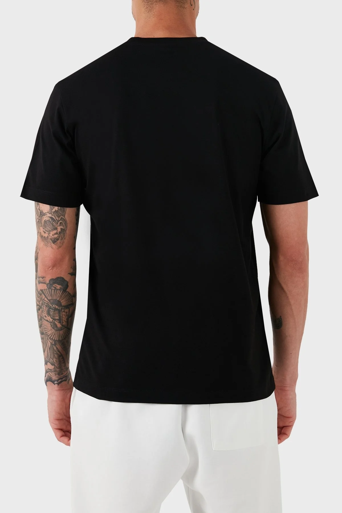 Paul & Shark Logolu Bisiklet Yaka Pamuklu Regular Fit Erkek T Shirt 13311614 011 SİYAH - 8