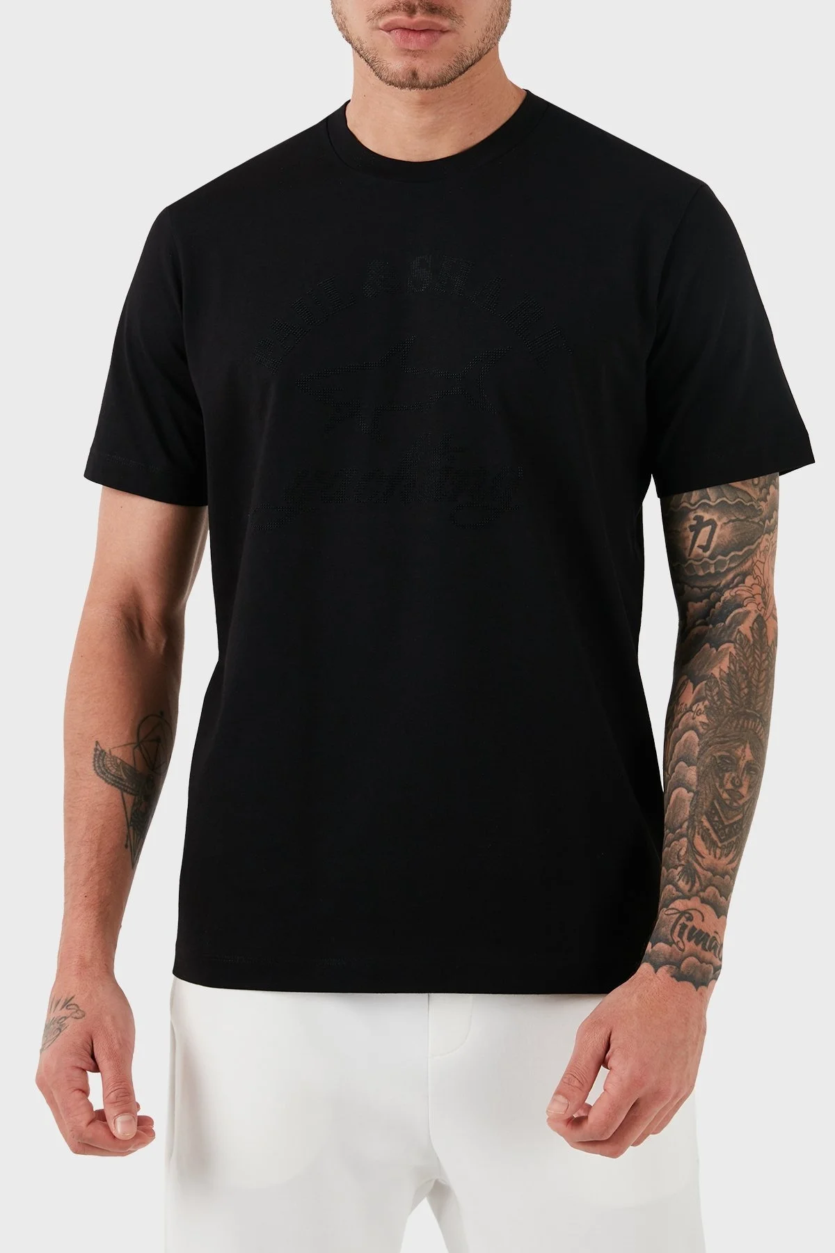 Paul & Shark Logolu Bisiklet Yaka Pamuklu Regular Fit Erkek T Shirt 13311614 011 SİYAH - 10