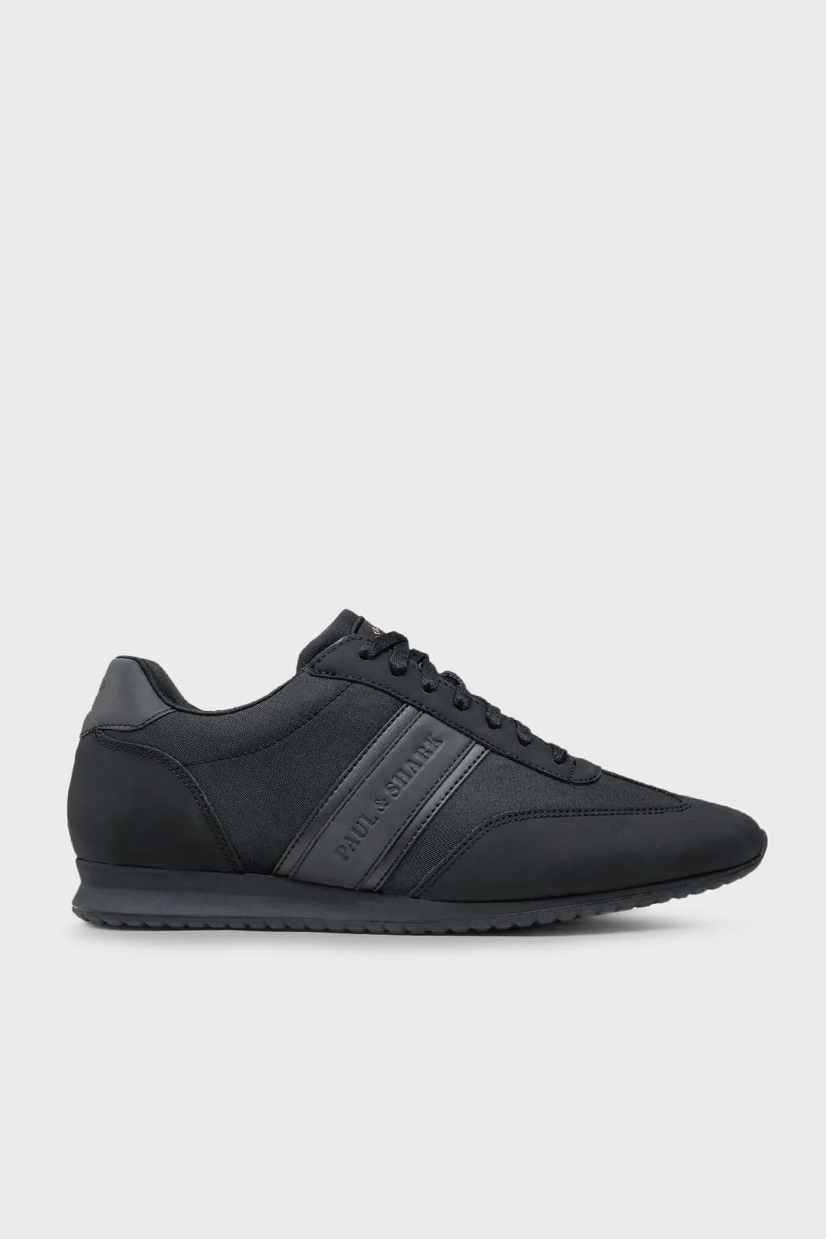 Paul & Shark Logolu Deri Sneaker Erkek Ayakkabı 12318008 011 SİYAH - 1