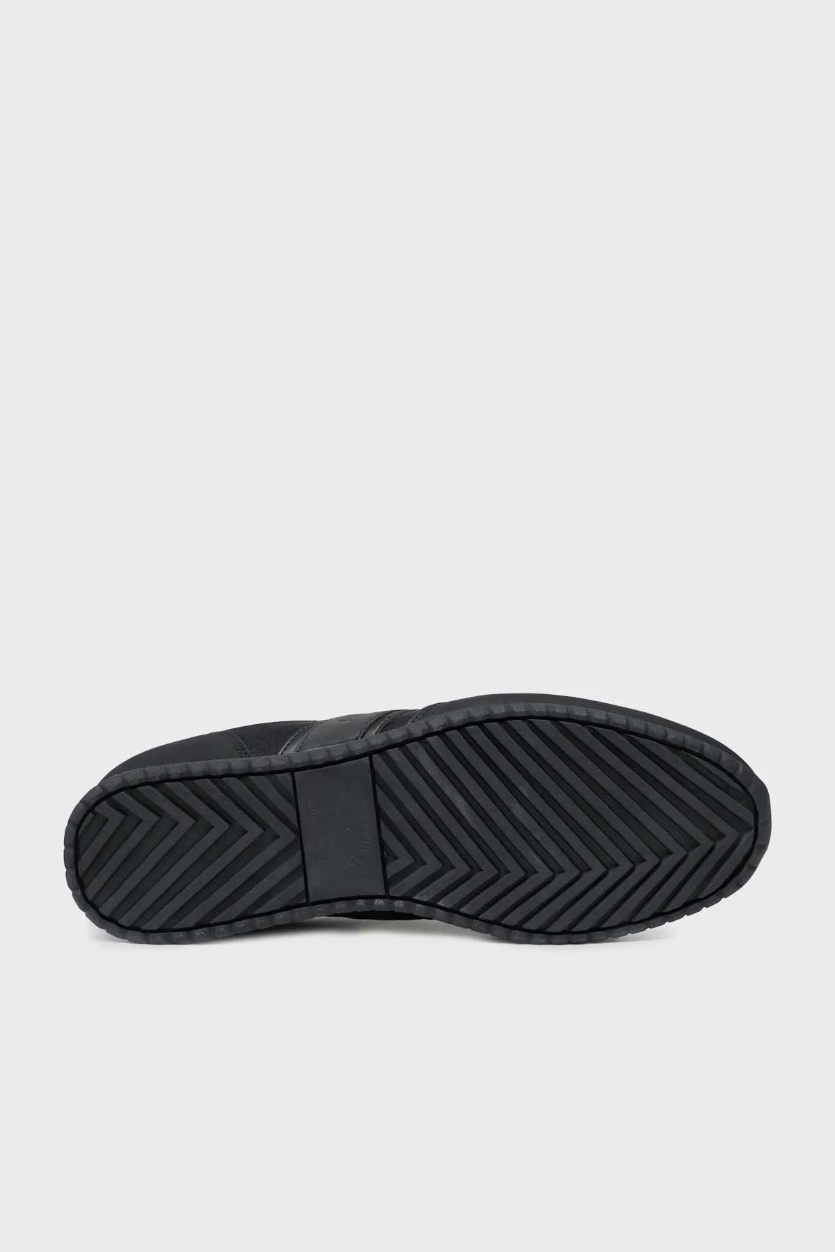 Paul & Shark Logolu Deri Sneaker Erkek Ayakkabı 12318008 011 SİYAH - 4