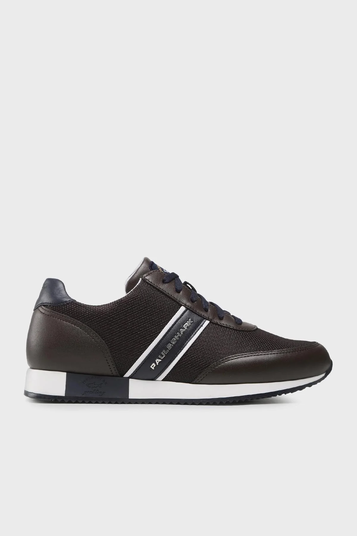 Paul & Shark Logolu Deri Sneaker Erkek Ayakkabı 12318011 492 KAHVE - 1