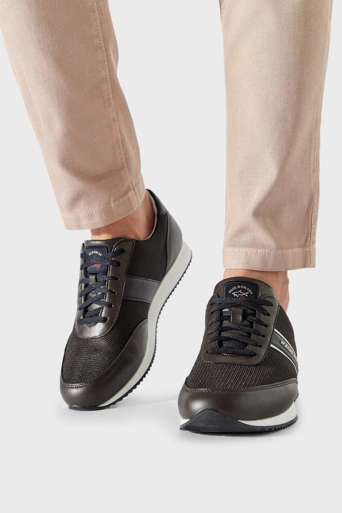 Paul & Shark Logolu Deri Sneaker Erkek Ayakkabı 12318011 492 KAHVE - 2