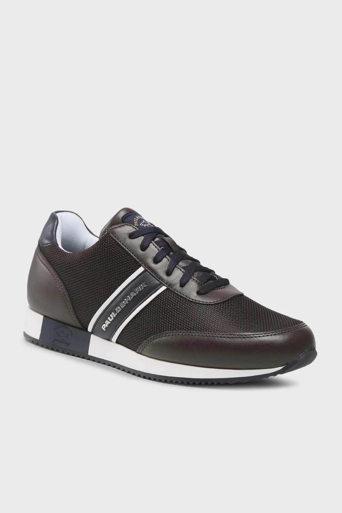 Paul & Shark Logolu Deri Sneaker Erkek Ayakkabı 12318011 492 KAHVE - 6