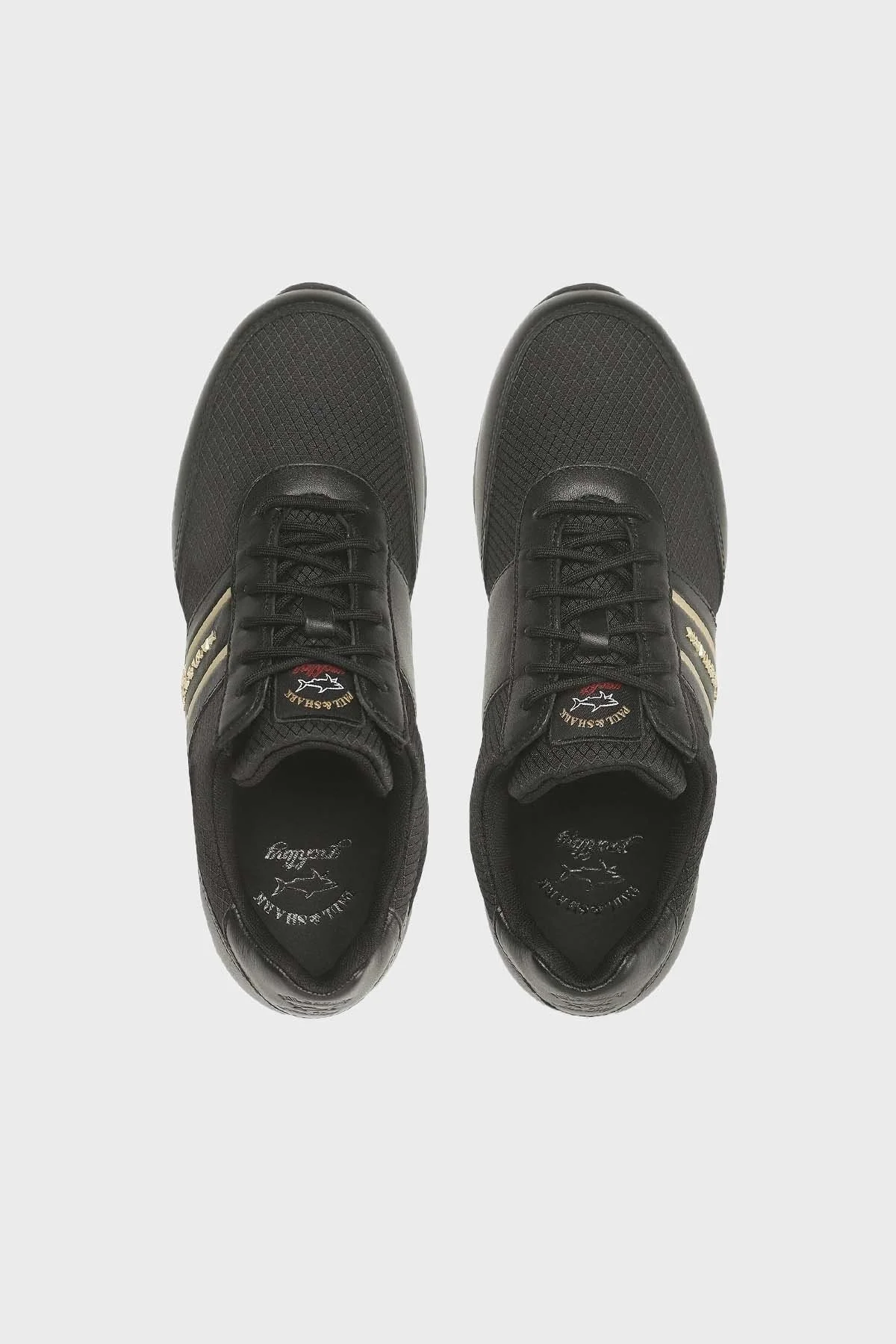 Paul & Shark Logolu Deri Sneaker Erkek Ayakkabı 12318019 011 SİYAH - 4