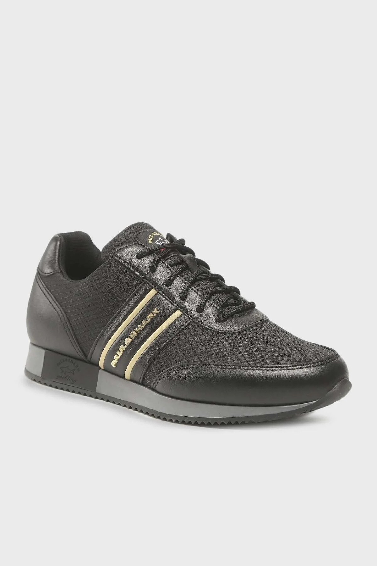 Paul & Shark Logolu Deri Sneaker Erkek Ayakkabı 12318019 011 SİYAH - 5