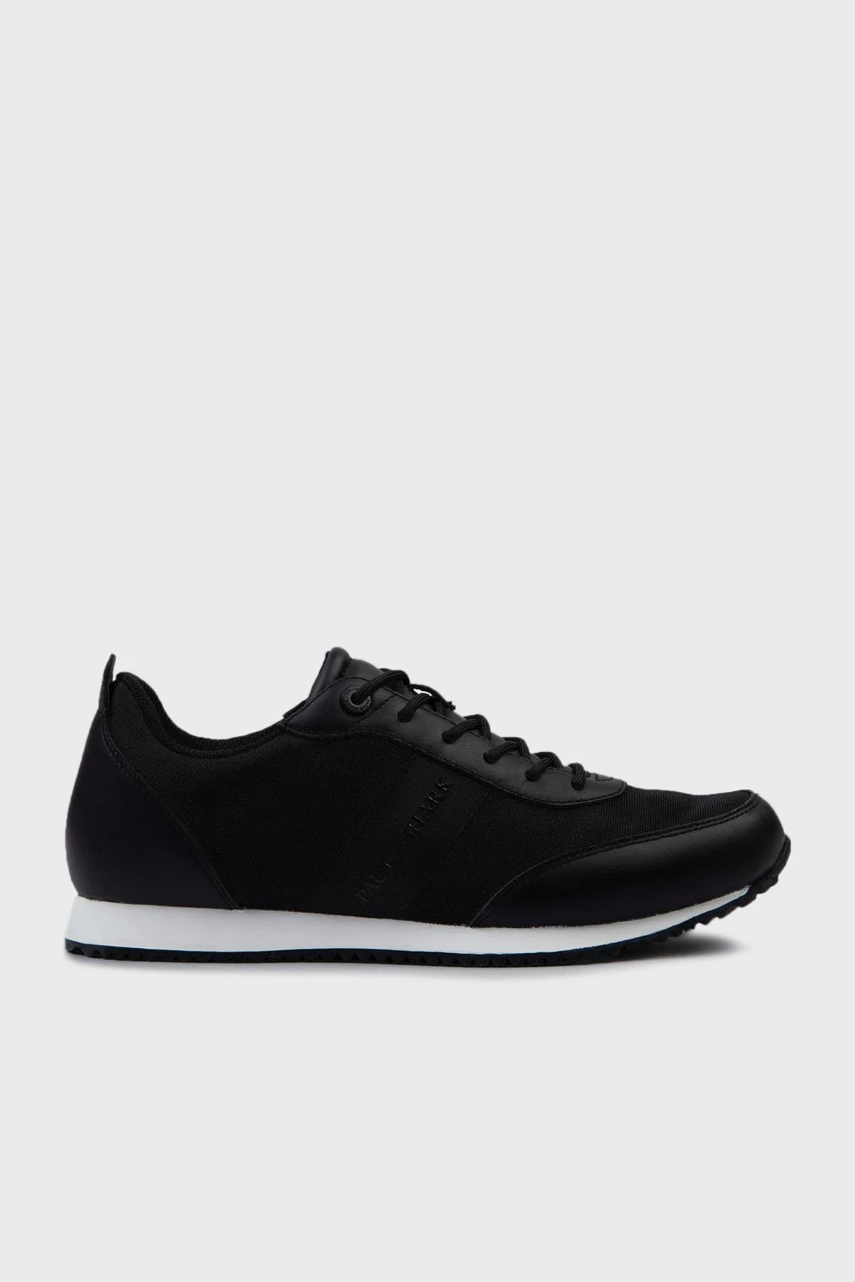 Paul & Shark Logolu Deri Sneaker Erkek Ayakkabı 24418007 011 SİYAH - 1