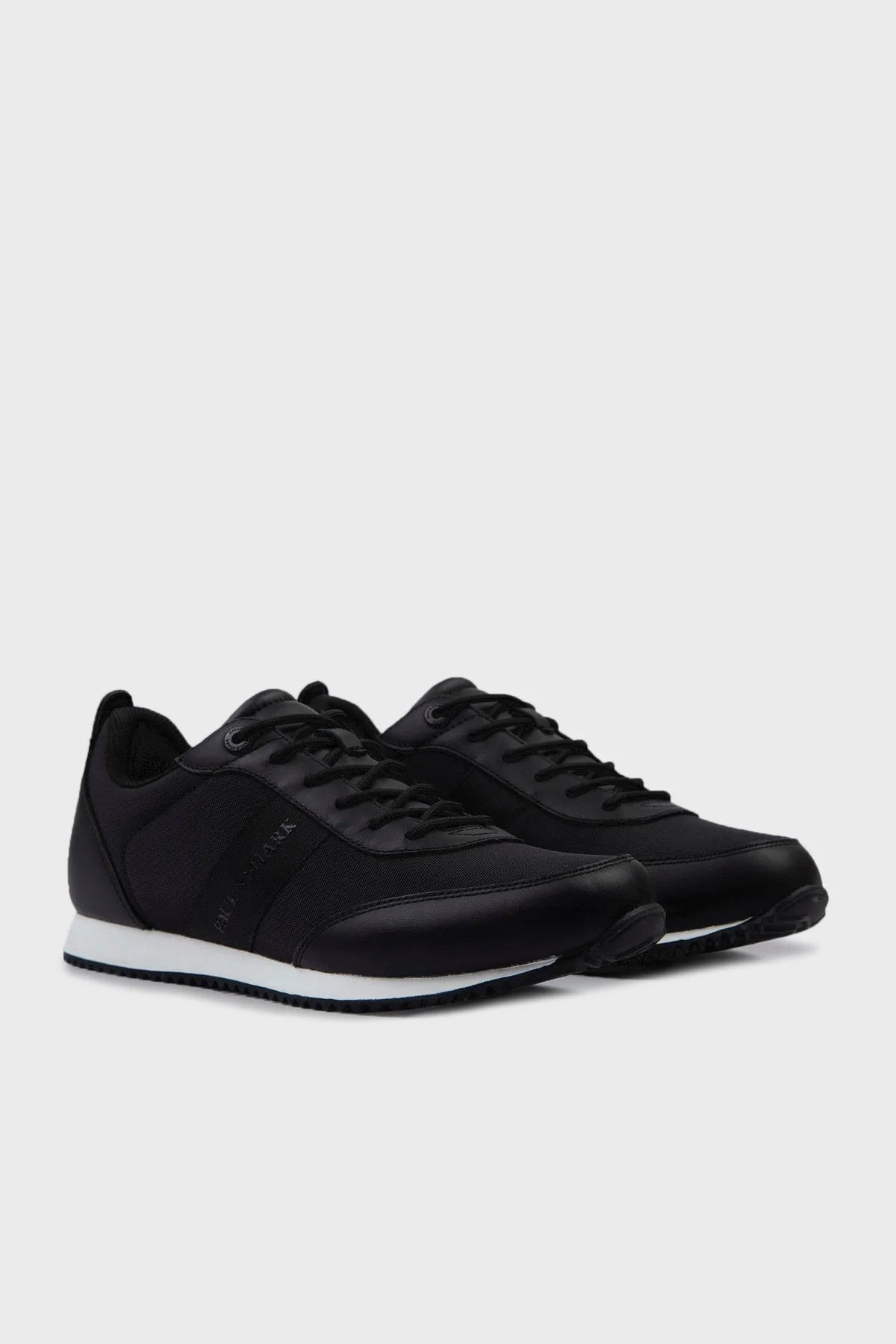 Paul & Shark Logolu Deri Sneaker Erkek Ayakkabı 24418007 011 SİYAH - 2