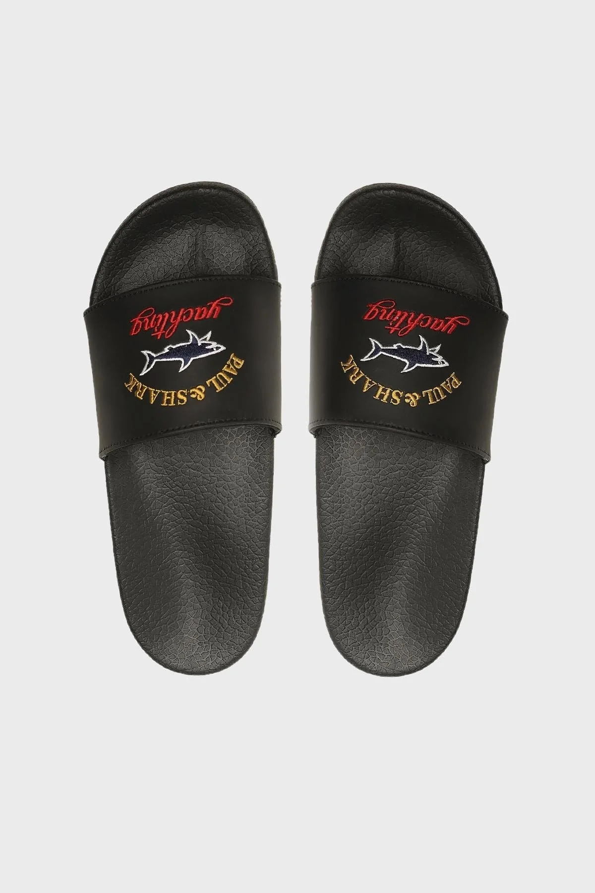 Paul & Shark Logolu Düz Erkek Terlik C0P8001 011 SİYAH - 4