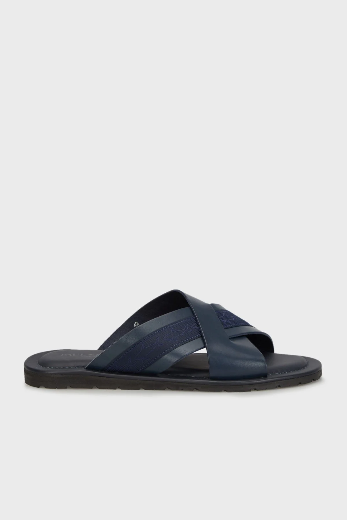 Paul & Shark Logolu Hakiki Deri Erkek Terlik 24418012 013 LACİVERT - 1