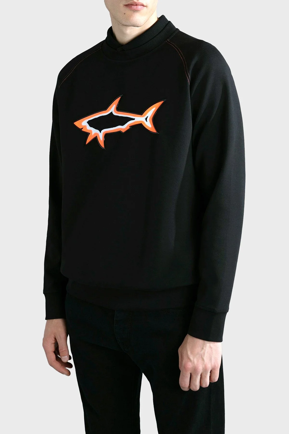 Paul & Shark Logolu Pamuk Karışımlı Regular Fit Erkek Sweat 13311933 011 SİYAH - 1