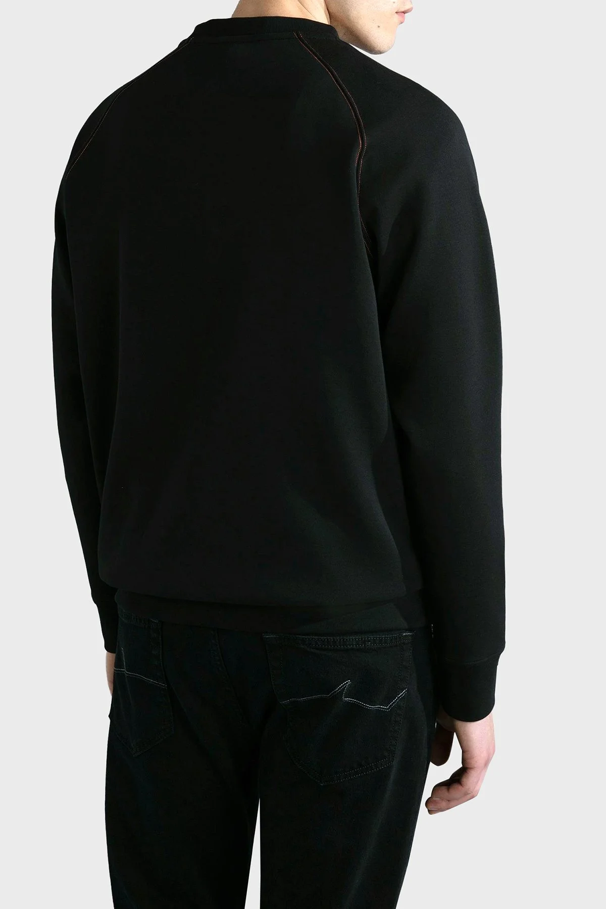 Paul & Shark Logolu Pamuk Karışımlı Regular Fit Erkek Sweat 13311933 011 SİYAH - 2