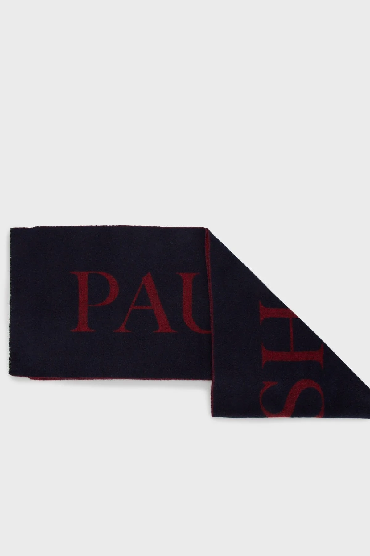 Paul & Shark Logolu Yün Karışımlı Erkek Atkı 12317004 101 SİYAH - 1