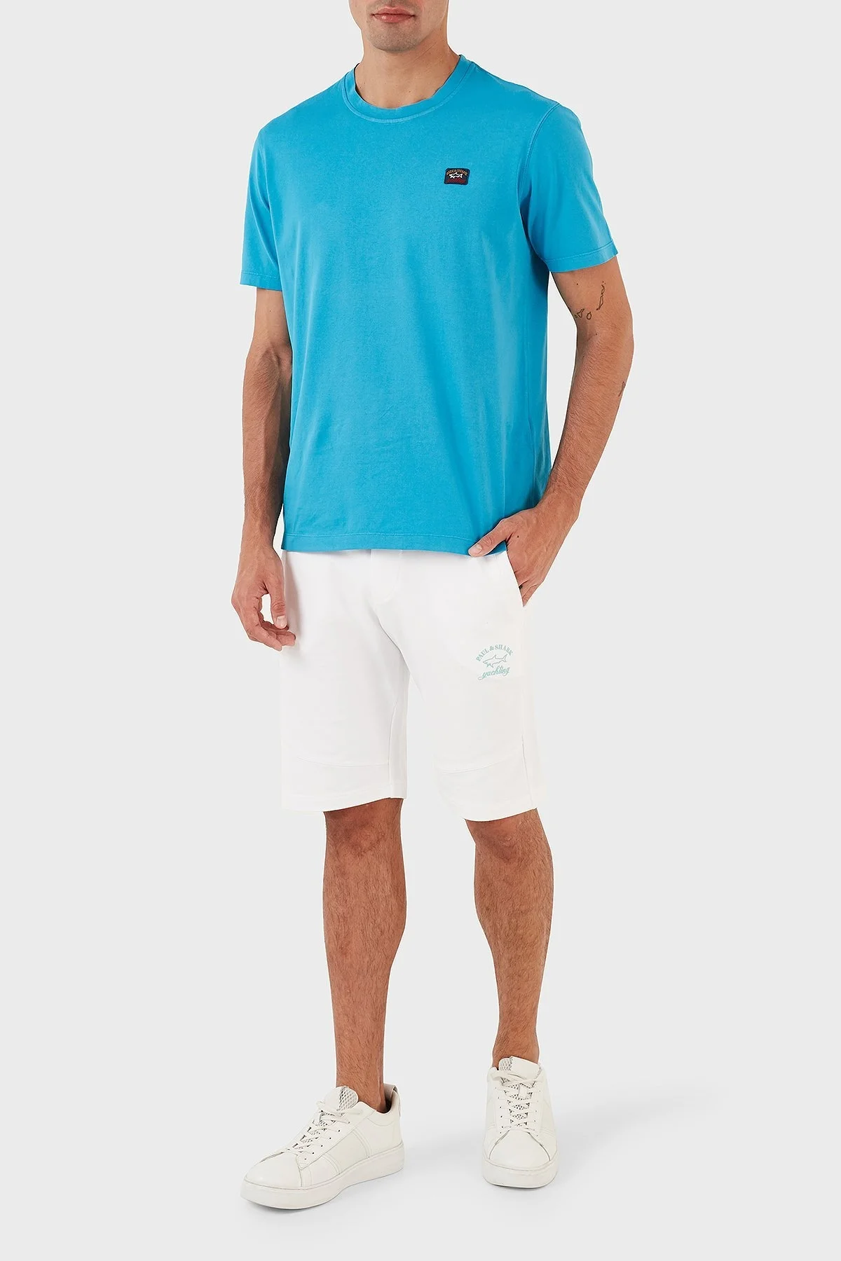 Paul & Shark Pamuklu Belden Bağlamalı Cepli Regular Fit Erkek Short 23411837 010 BEYAZ - 7