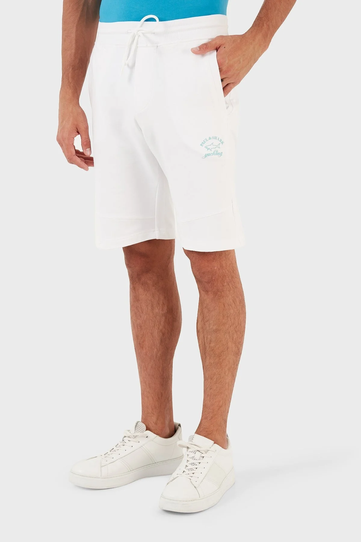 Paul & Shark Pamuklu Belden Bağlamalı Cepli Regular Fit Erkek Short 23411837 010 BEYAZ - 8