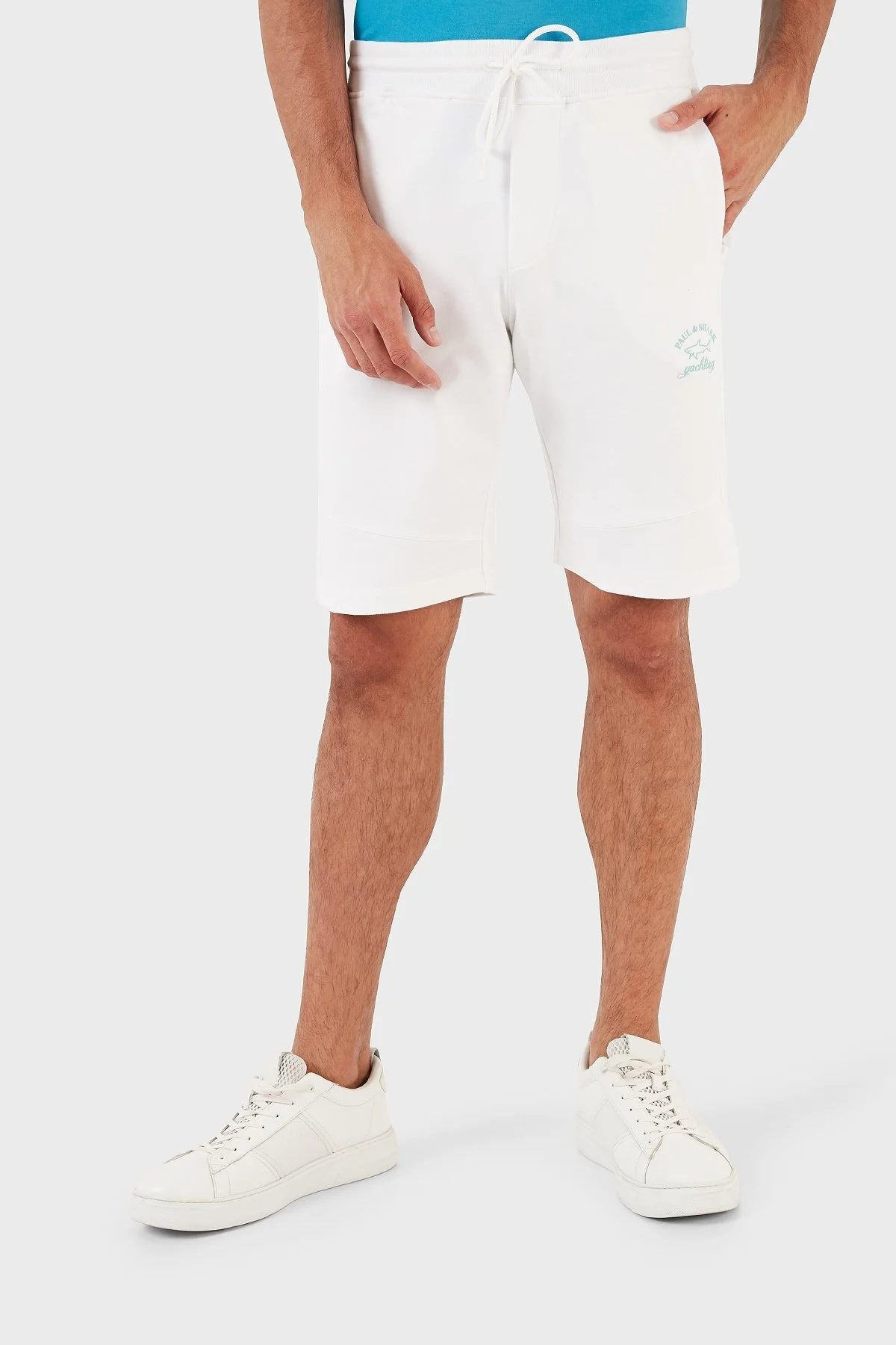 Paul & Shark Pamuklu Belden Bağlamalı Cepli Regular Fit Erkek Short 23411837 010 BEYAZ - 9