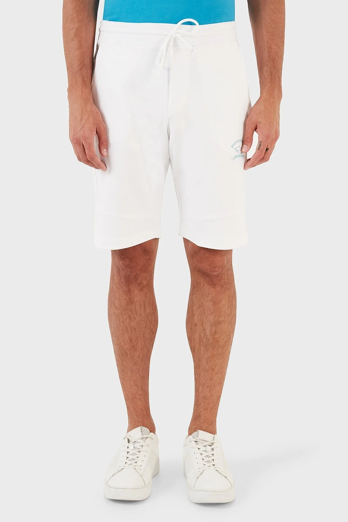 Paul & Shark Pamuklu Belden Bağlamalı Cepli Regular Fit Erkek Short 23411837 010 BEYAZ - 10