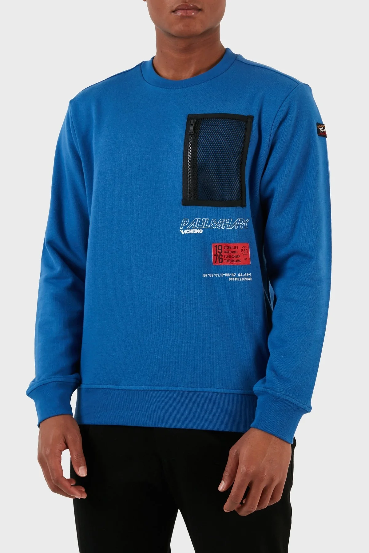 Paul & Shark Pamuklu Regular Fit Bisiklet Yaka Erkek Sweat 12311833 402 SAKS - 2