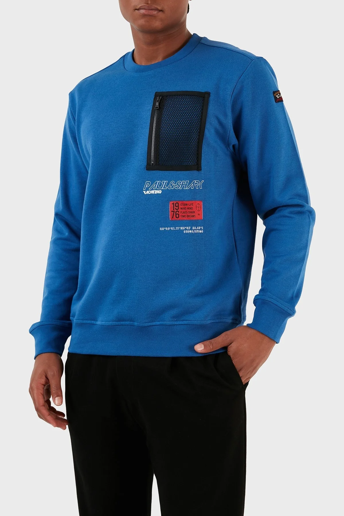 Paul & Shark Pamuklu Regular Fit Bisiklet Yaka Erkek Sweat 12311833 402 SAKS - 4
