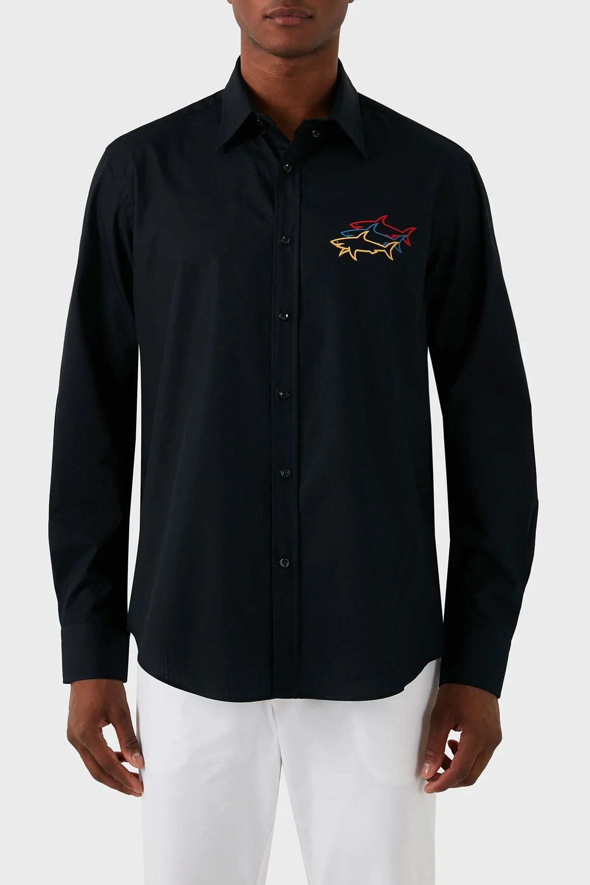 Paul & Shark Pamuklu Regular Fit Erkek Gömlek 23413302J 011 SİYAH - 1