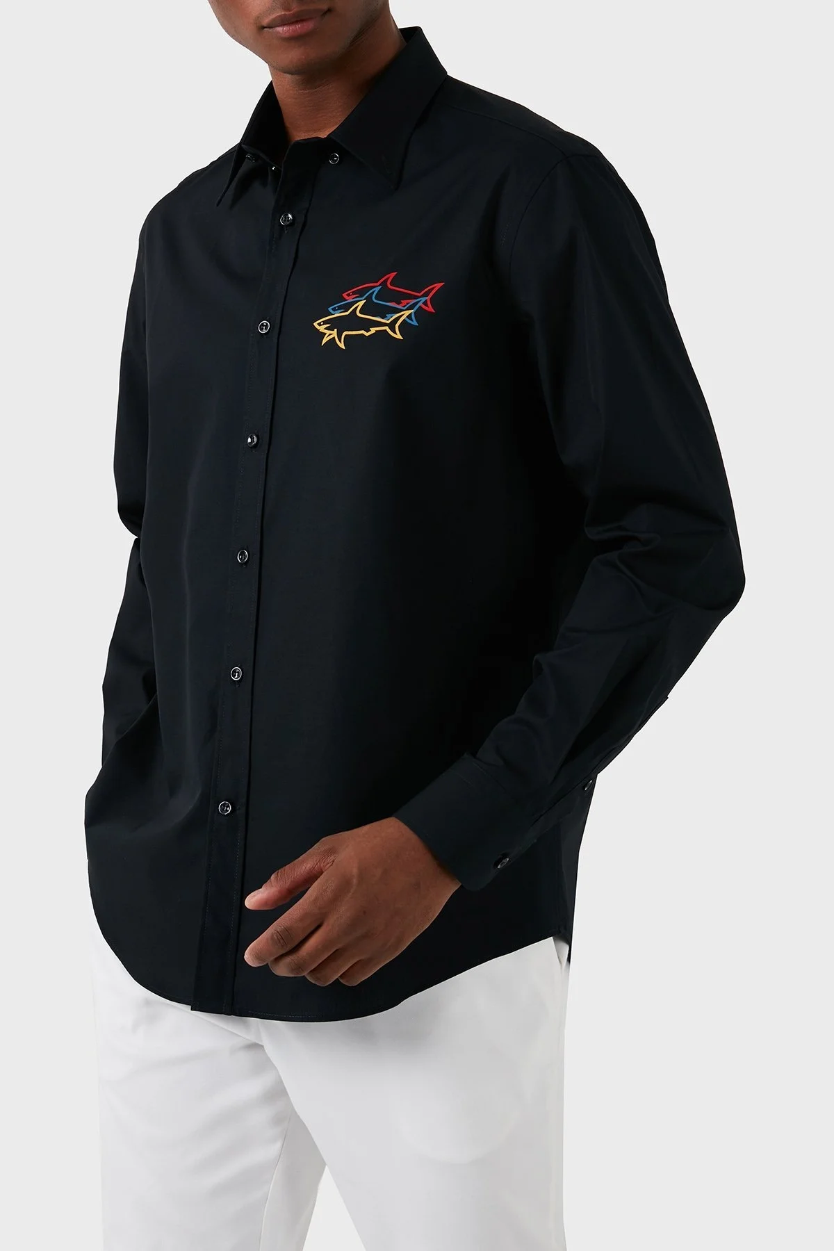 Paul & Shark Pamuklu Regular Fit Erkek Gömlek 23413302J 011 SİYAH - 3