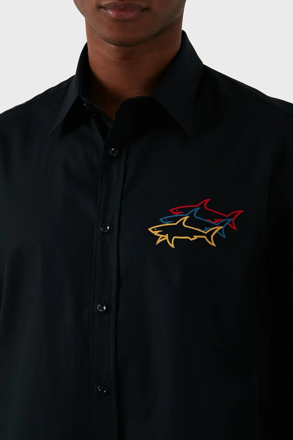 Paul & Shark Pamuklu Regular Fit Erkek Gömlek 23413302J 011 SİYAH - 5