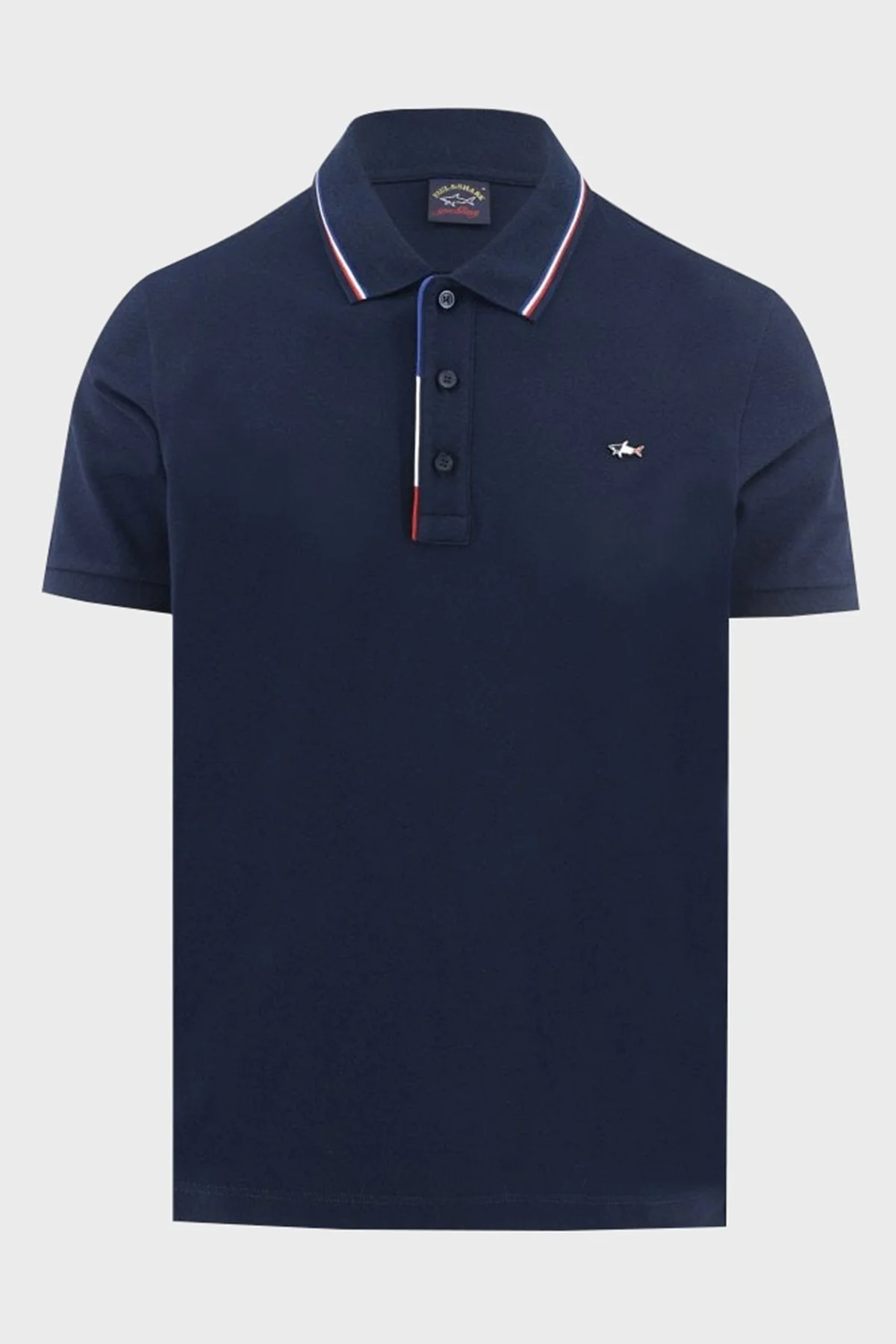 Paul & Shark Pamuklu Regular Fit Erkek Polo Yaka T Shirt 23411214 013 LACİVERT - 1