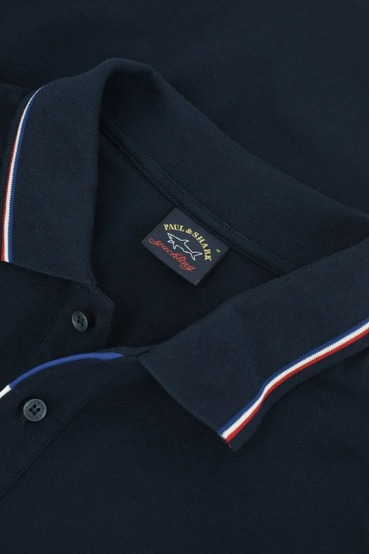 Paul & Shark Pamuklu Regular Fit Erkek Polo Yaka T Shirt 23411214 013 LACİVERT - 3