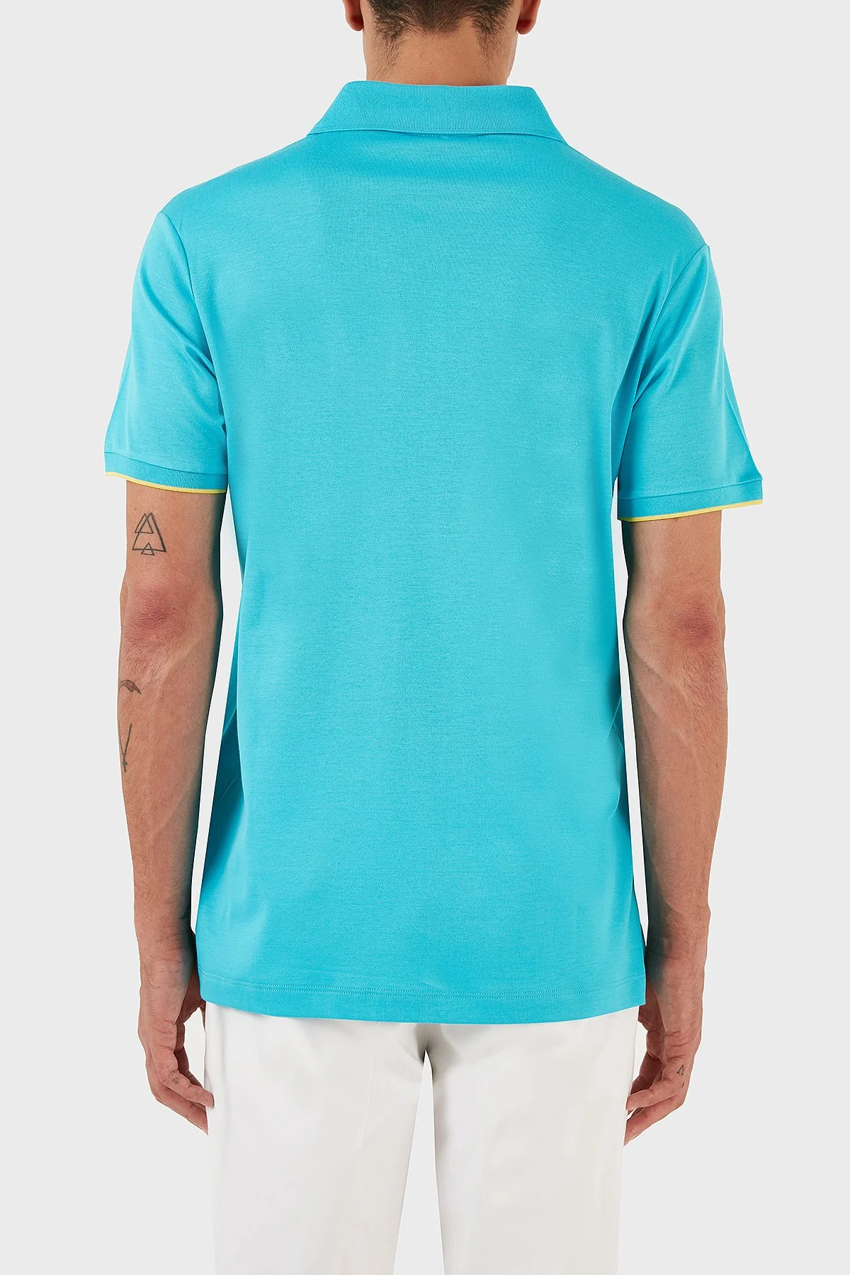 Paul & Shark Pamuklu Regular Fit Fermuarlı Erkek Polo Yaka T Shirt 23411287 750 TURKUAZ - 3
