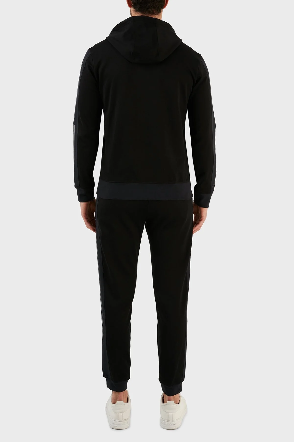 Paul & Shark Pamuklu Regular Fit Fermuarlı Kapüşonlu Erkek Sweat 12311519 011 S SİYAH - 2